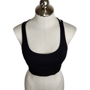 Lululemon Energy Bra Long Line Black Luxtreme Women's Size 6